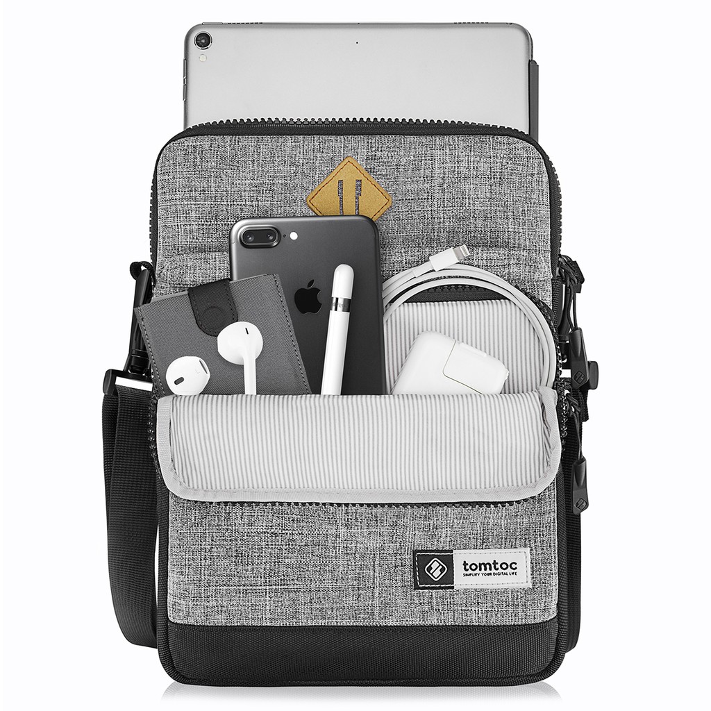 Túi Đeo Chéo Chống Sốc TOMTOC (USA) iPad 11inch-10.5inch Multi Function Shoulder Bags - Black