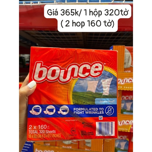 Giấy Thơm Quần Qáo, Giấy Thơm Phòng Bounce 160/320 Tờ