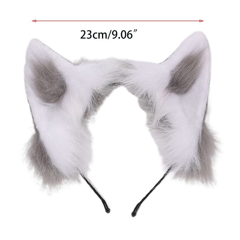 Băng Đô Tai Thú Bông Handmade Phong Cách Lolita Đáng Yêu Dành Cho Lễ Hội Hóa Trang