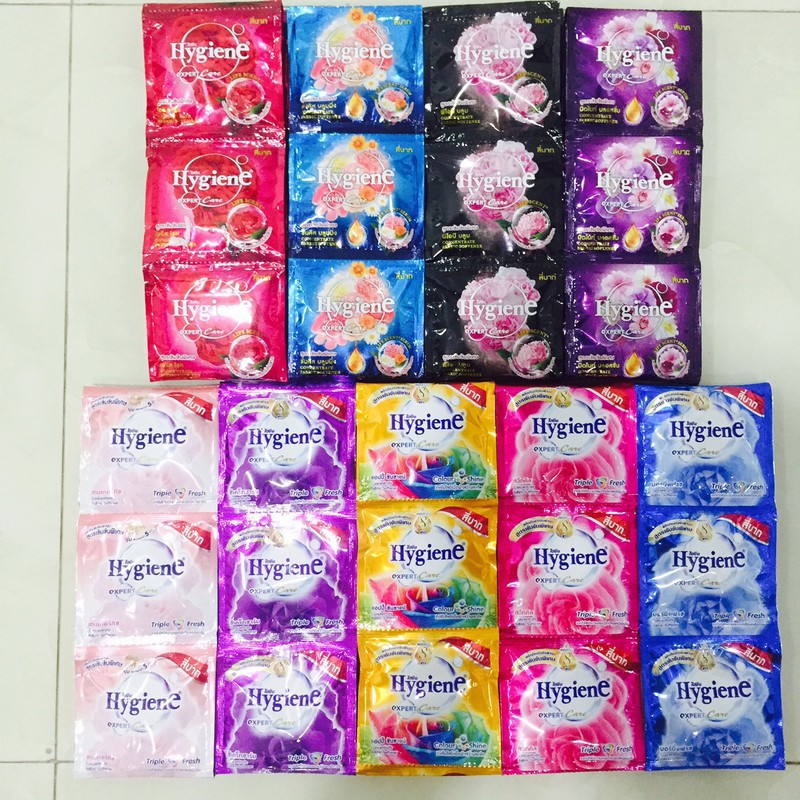 [Nhập HC1712 giảm 10%]Nước Xả Vãi Hygiene, Dây 12 Gói, Gói Nhỏ 20ml