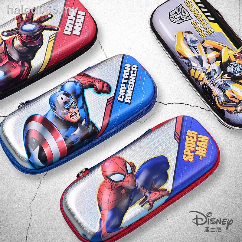 Disney Hộp Đựng Bút Đa Năng Hình Người Nhện Transformers Độc Đáo Cho Bé Lớp 1-3