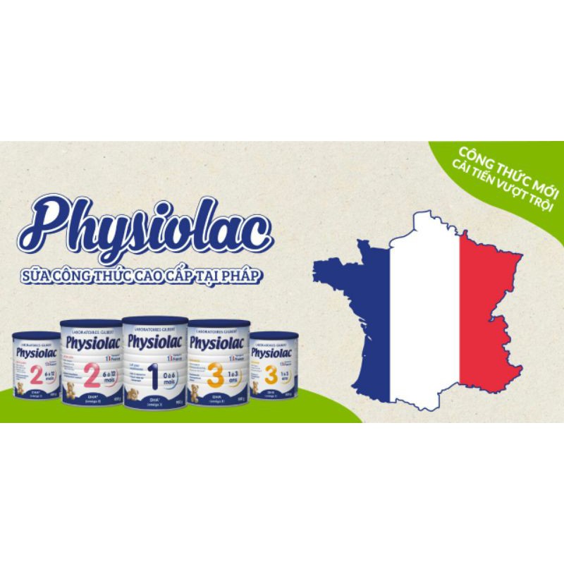 Sữa bột Physiolac 1 900g(dành cho trẻ từ 0-6 tháng)