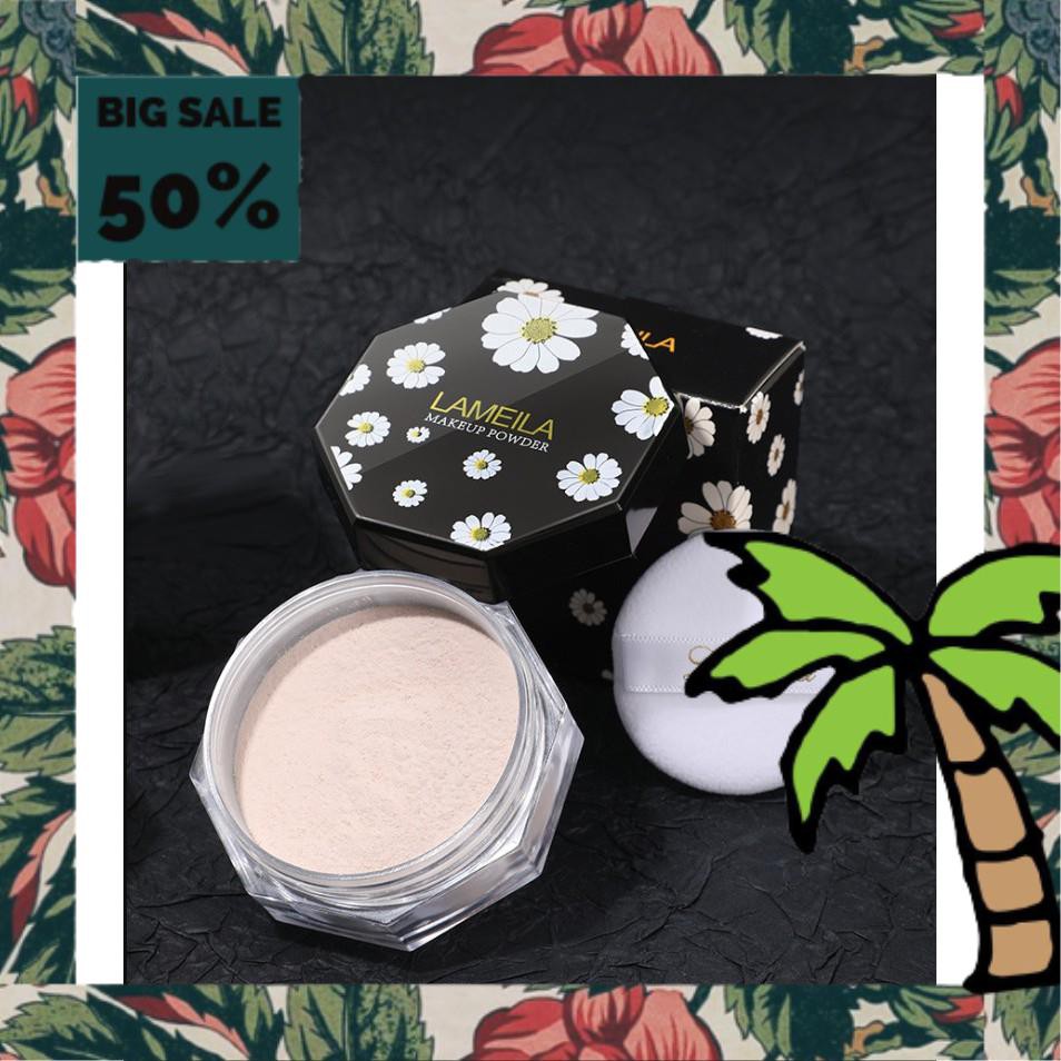 Bột Phấn Phủ Kiềm Dầu HOA CÚC TRẮNG LAMEILA siêu cưng mềm mịn lâu trôi che phủ tốt chính hãng nội địa sỉ rẻ makeup powde | BigBuy360 - bigbuy360.vn