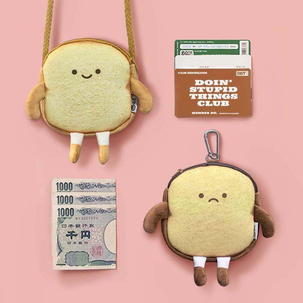 Ví Đựng Tiền Xu Mini Hình Bánh Mì Dễ Thương