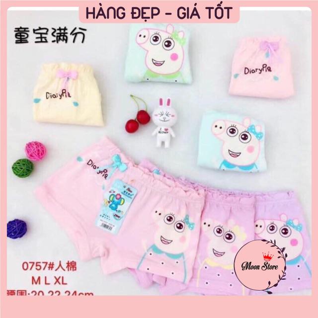 Set 10 quần lót đùi hình đáng yêu cho bé gái cực xinh, cotton loại 1 (video, ảnh thật)