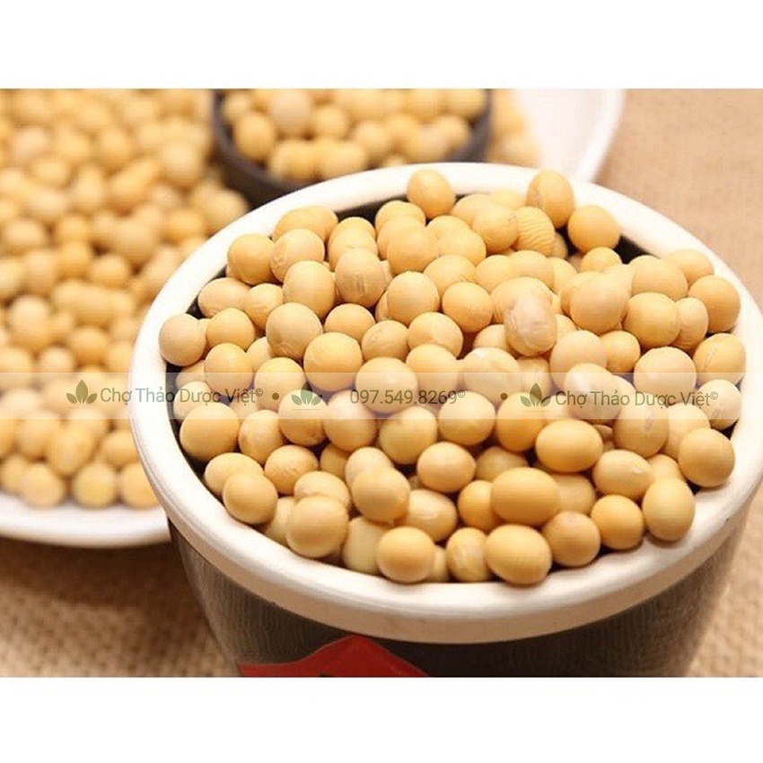Đậu nành hữu cơ nguyên hạt to,đẹp 500g (Hạt đậu nành, đậu tương khô làm sữa đậu nành, tàu hũ )- Chợ Thảo Dược Việt