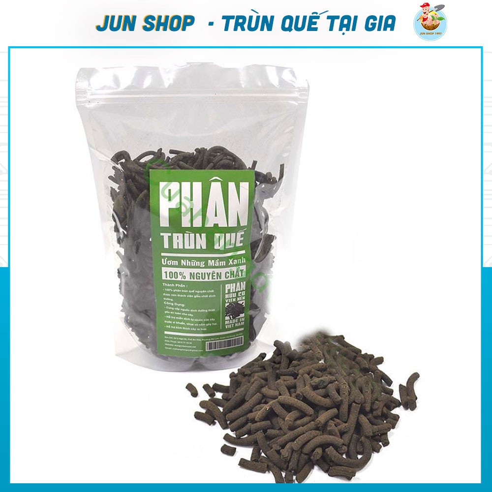 Phân Trùn Quế Vi Sinh Dạng Viên Nén 1KG Nuôi Trồng Tại Vườn