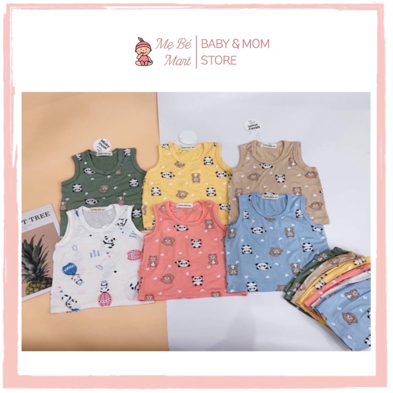 [RẺ VÔ ĐỊCH] BỘ THUN LẠNH MINKY MOM 3 LỖ GẤU TRÚC CHO BÉ TRAI/ BÉ GÁI