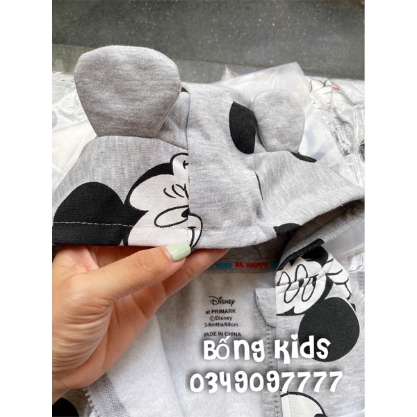Bộ 3 Món Bé Trai Mickey Ghi PR