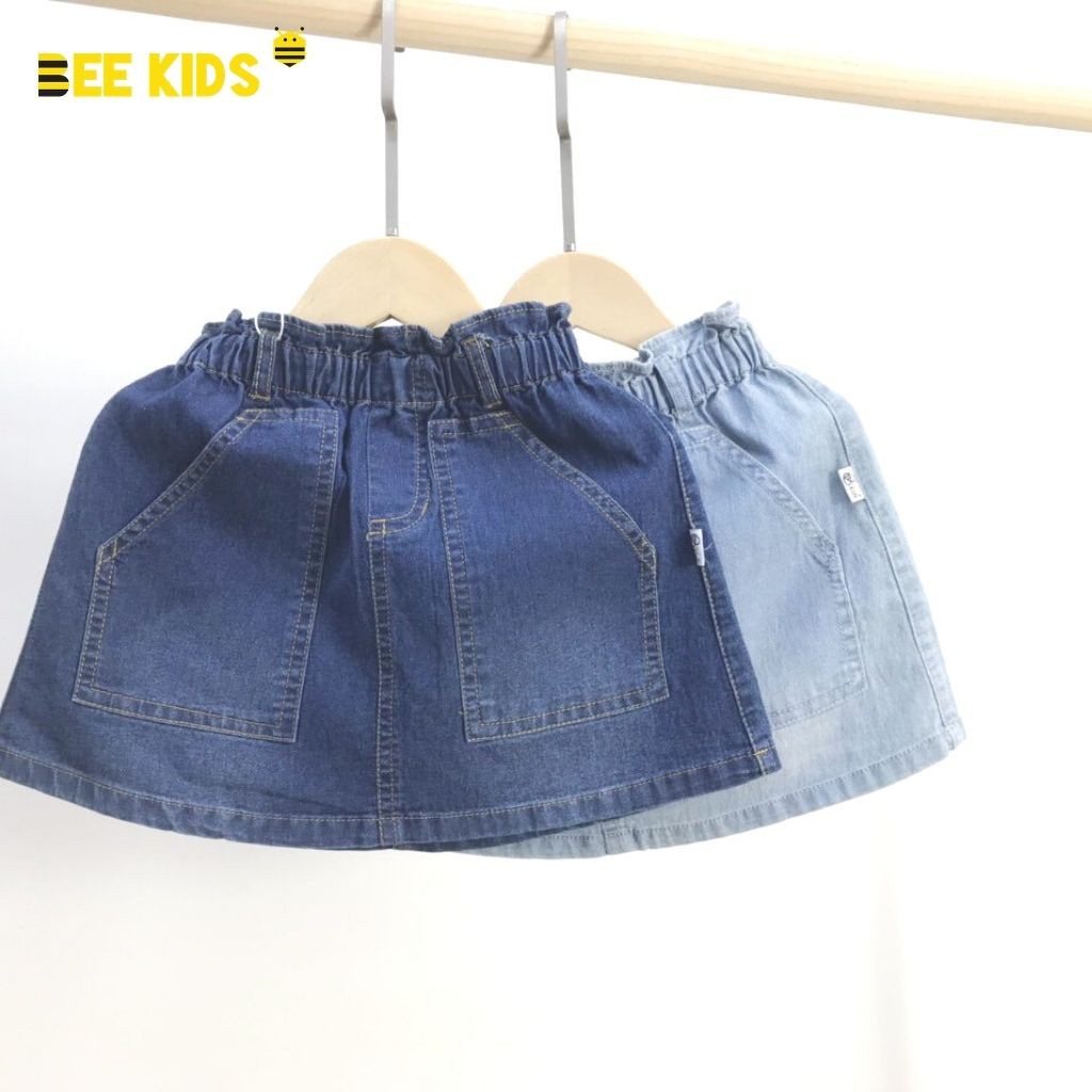 Chân Váy Bé Gái Bee Kids Dáng Chữ A Cạp Chun Bèo Túi Chéo Thân Trước Cho Bé (4 - 14 tuổi) 7JJ01590SA