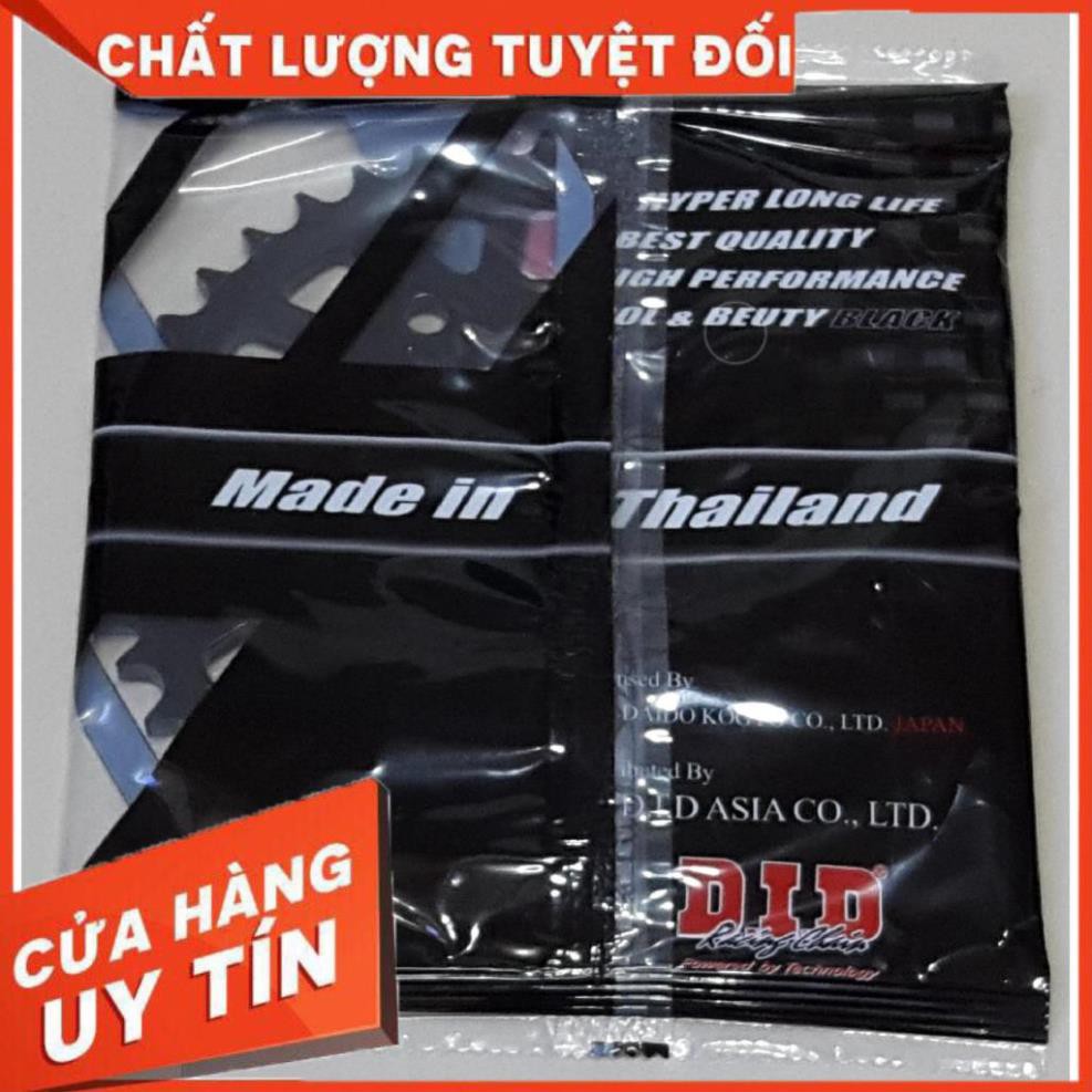 [ GIÁ ƯU ĐÃI ] Bộ Sên Nhông Dĩa DID Black 14x42-122L Exciter 150 - Made in Thailand.