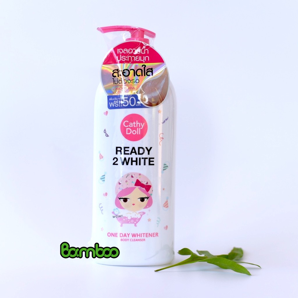 Sữa tắm trắng da Ready 2 white one day whitener Cathy Doll 500ml Thái Lan