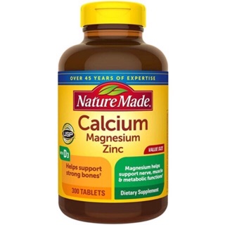 Hàng Mỹ - Calcium Magnesium Zinc 300 viên của Nature Made.