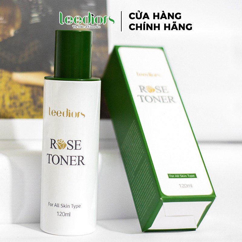 Nước hoa hồng Leediors Rose Toner for All Skin type 120ml Dưỡng Ẩm Sáng Da LD03