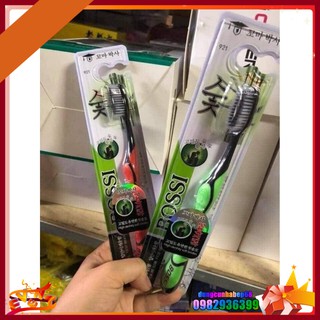Combo 2Bàn Chải Đánh Răng Than Tre Hoạt Tính BOSSI Siêu Mềm Giảm Ê Buốt Nhập Khẩu Hàn Quốc
