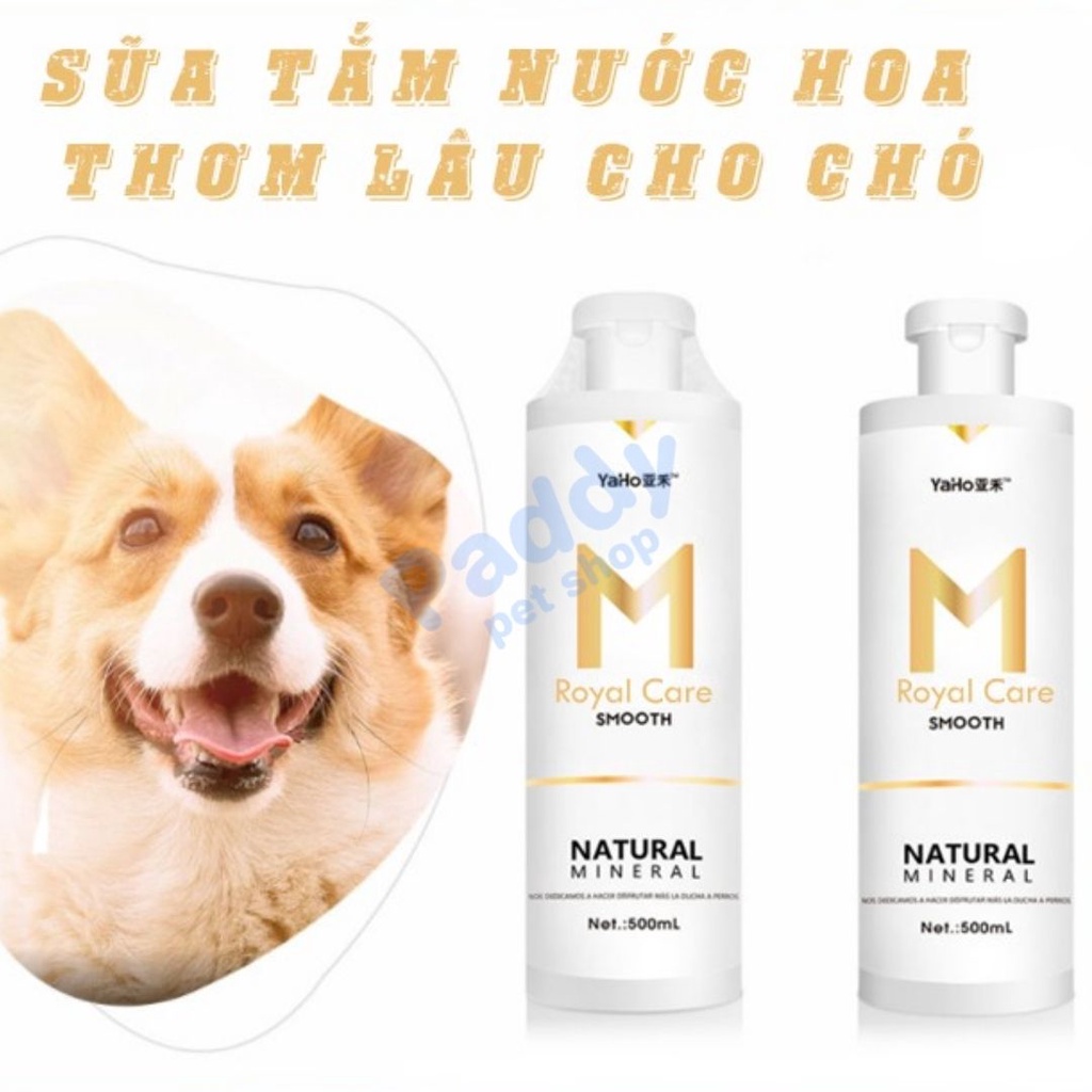 Sữa Tắm Nước Hoa YaHo M Royal Care Thơm Lâu Cho Chó Mèo (500ml)