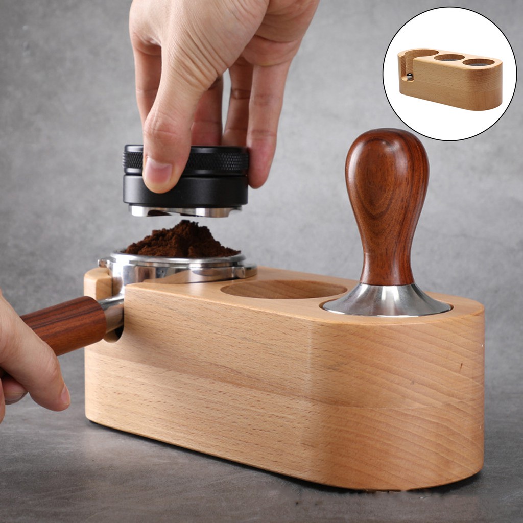 [Dolity2] Giá Đỡ Máy Pha Cà Phê Espresso Latte Bằng Gỗ