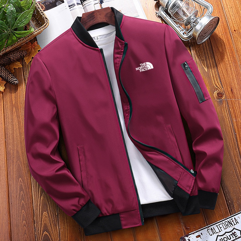 The north face Áo Khoác Gió Chống Thấm Nước Phối Khóa Kéo Thời Trang Cho Nam