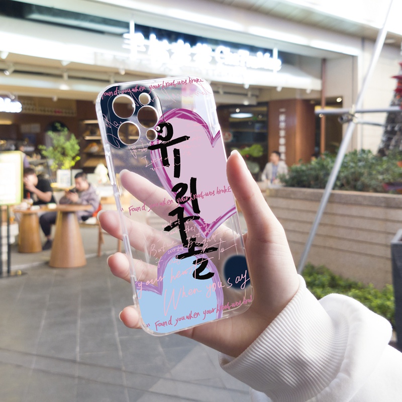 Ốp lưng iphone Ốp điện thoại TPU trong suốt hình graffiti thích hợp cho iPhone 7 8 plus Xr Xs Max 11Pro Max 13 12 Pro Max 13 12 Mini
