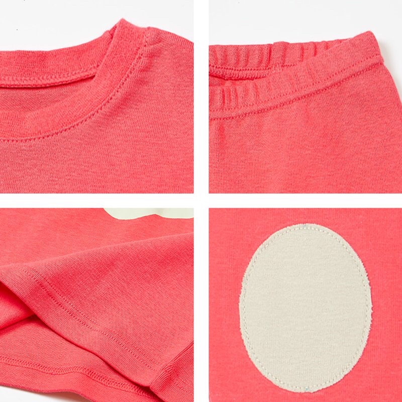 Đồ bộ quần áo dài tay bé gái dáng ôm thun cotton mẫu Sóc năm 2022 rất xinh của hãng Unifriend Hàn Quốc mã UND09
