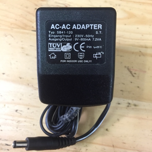 ADAPTOR cục nguồn 110v to 9V AC 800mA