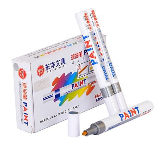 Bút sơn Toyo vẽ lốp xe, bánh xe , nhựa, gốm xứ., thủy tinh.... Paint Marker SA101