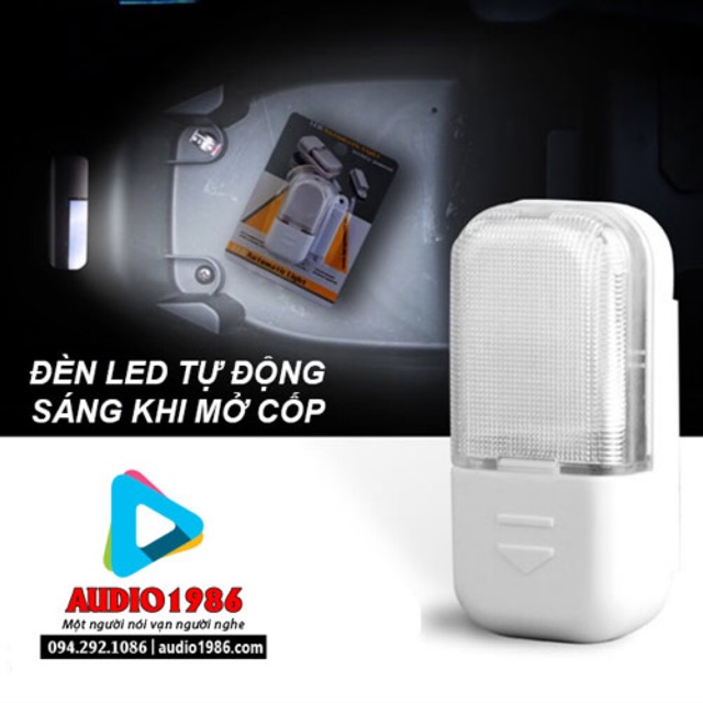 Đèn Led Cảm Ứng Tự Sáng khi mở Cốp Xe Máy, Ô Tô, tất cả các loại cốp xe đều lắp được