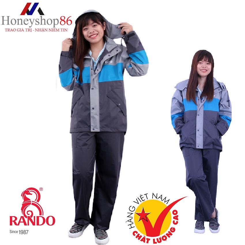 ÁO MƯA BỘ RANDO ECO ASUM-01 THỜI TRANG – THÂN THIỆN VỚI MÔI TRƯỜNG HONEYMART