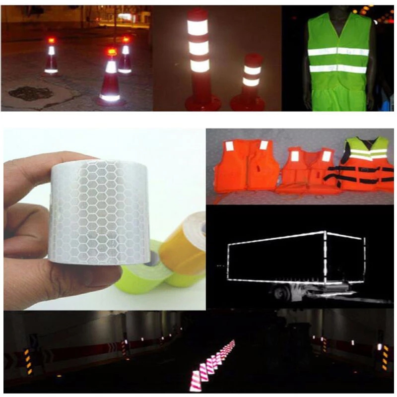 (Hàng Mới Về) Cuộn Băng Dán Phản Quang Cảnh Báo An Toàn 5cm X 1m