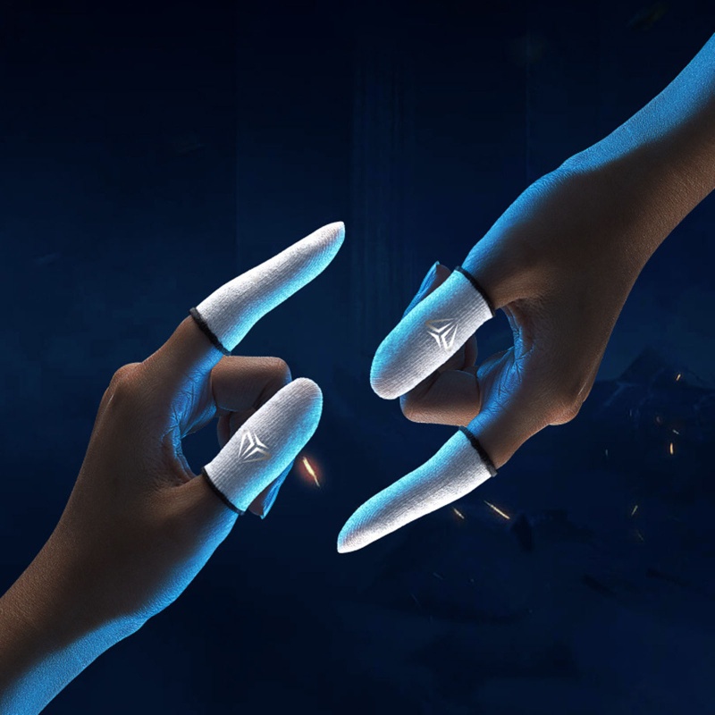 1 Cặp Bọc Ngón Tay Chống Mồ Hôi Thoáng Khí Cho Tay Cầm Chơi Game Điện Thoại