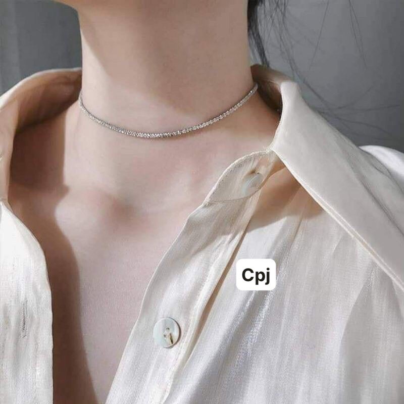 ❣◆dây chuyền,lắc tay,lắc chân bạc nữa kiểu xoắn tóc sáng đẹp