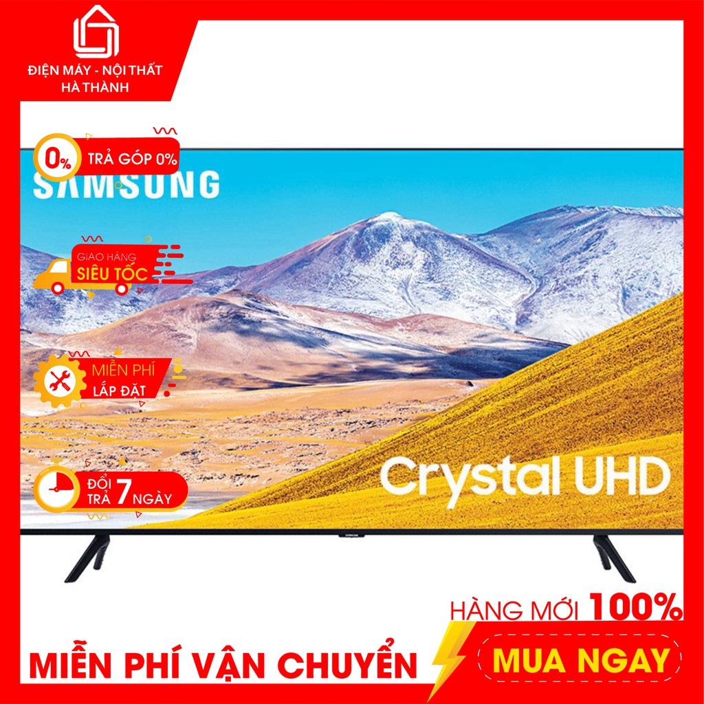 Smart Tivi 4K Samsung 43 inch 43TU8000 Crystal UHD (2020) - Công nghệ Crystal Display