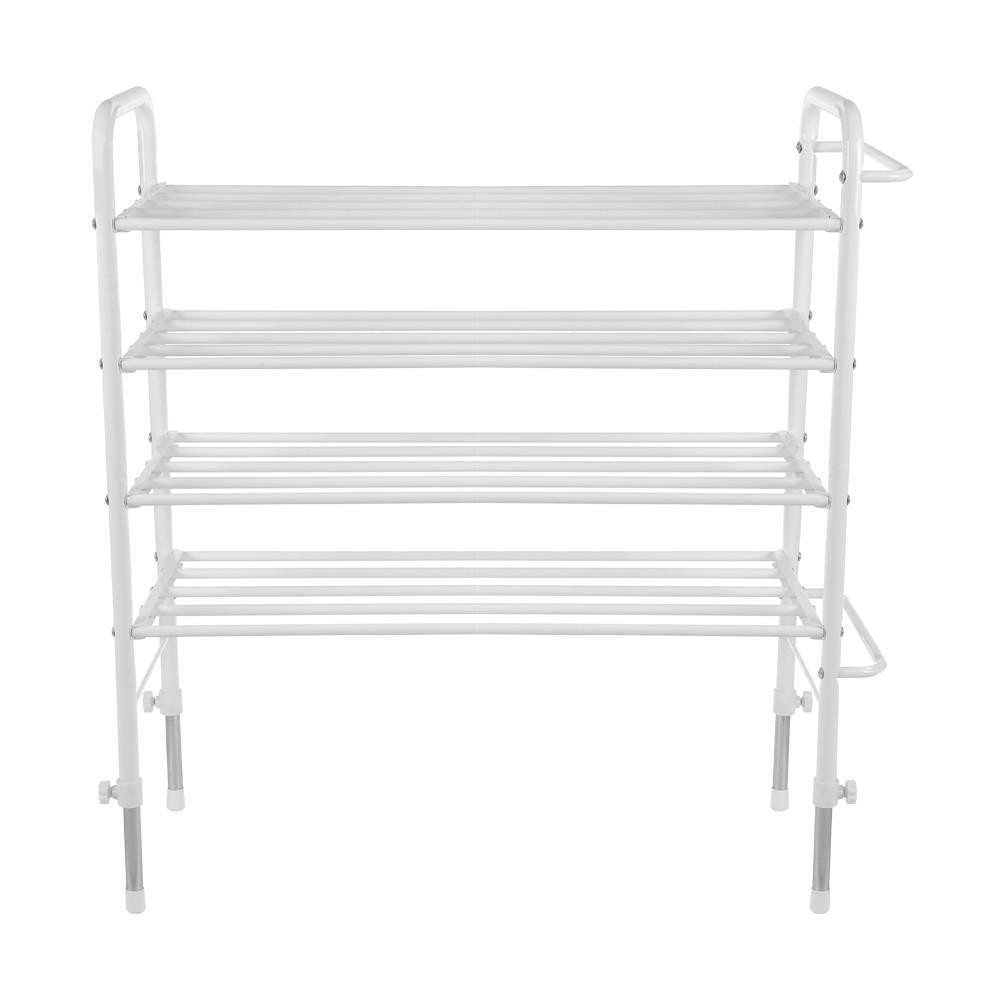HomeBase STACKO Kệ giày 4 tầng bằng sắt có thể thay đổi chiều cao Thái Lan W91xD31.5xH90 Cm