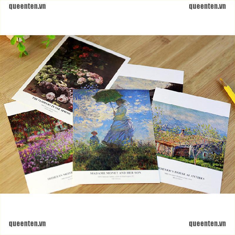 Set 30 Tấm Bưu Thiếp Hoạ Tiết Hoạt Hình Phong Cách vintage Thẻ