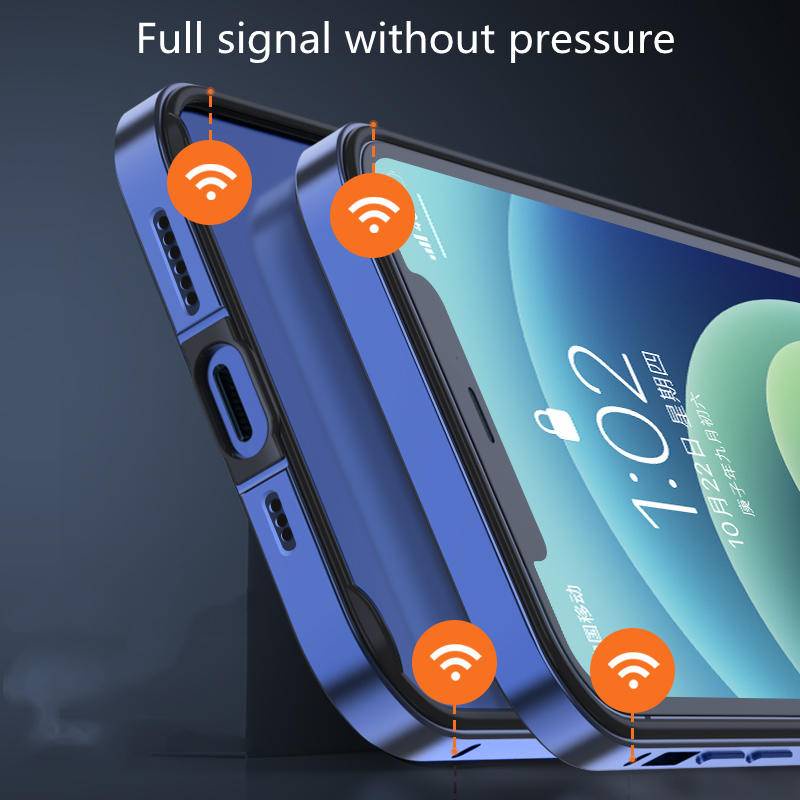 Ốp Điện Thoại Silicon Hợp Kim Nhôm Chống Va Đập Sang Trọng Cho iPhone 14 Pro Max Plus