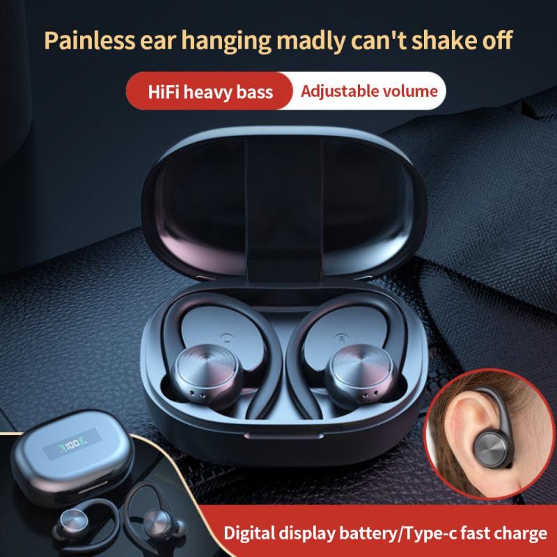 Tai nghe nhét tai bluetooth không dây IPX5 chống nước có micro với âm thanh stereo hifi chuyên nghiệp cho điện thoại