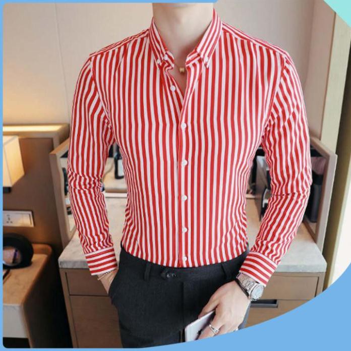 Áo sơ mi nam - Sơ mi nam kẻ đẹp - Chất lụa mềm mịn, thấm hút mồ hôi tốt, phom trẻ trung dễ phối đồ | BigBuy360 - bigbuy360.vn