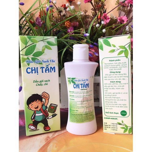 Dầu gội giảm chí, chấy, rệp, nấm, gàu... Chị Tấm Thanh Mộc Hương cho mọi lứa tuổi 100ml