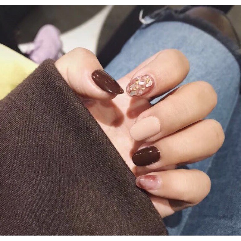 Bộ 24 móng giả D106 dáng móng dài ( Tặng kèm dũa và keo )