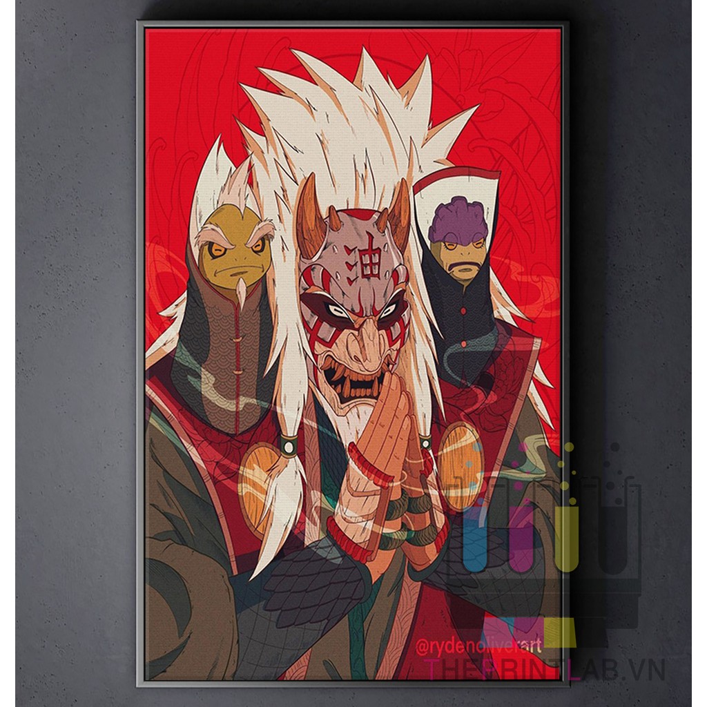TRANH CANVAS ANIME NARUTO treo tường in theo yêu cầu - Jiraiya