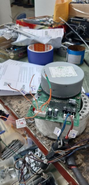 Motor DC 12-24v trục 8mm brushless loại to