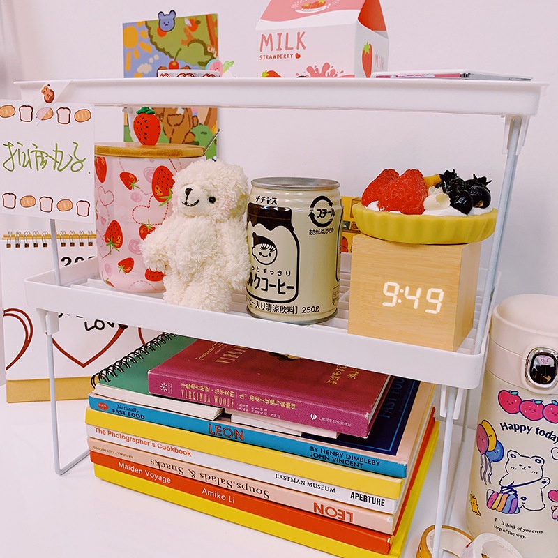 Kệ Đựng Mỹ Phẩm, Bút Viết, Đồ Cá Nhân Để Bàn Gấp Gọn Đa Năng