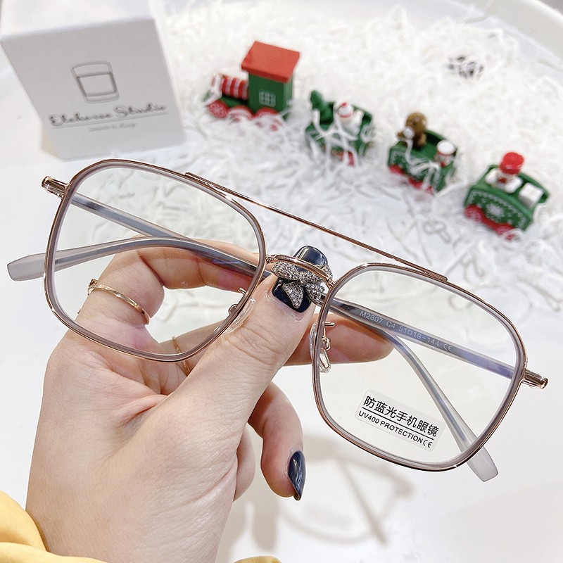 Trong Suốt Mắt Kính Gọng Kim Loại Jz2807 | BigBuy360 - bigbuy360.vn