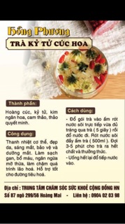TRÀ CÚC HOA KỶ TỬ