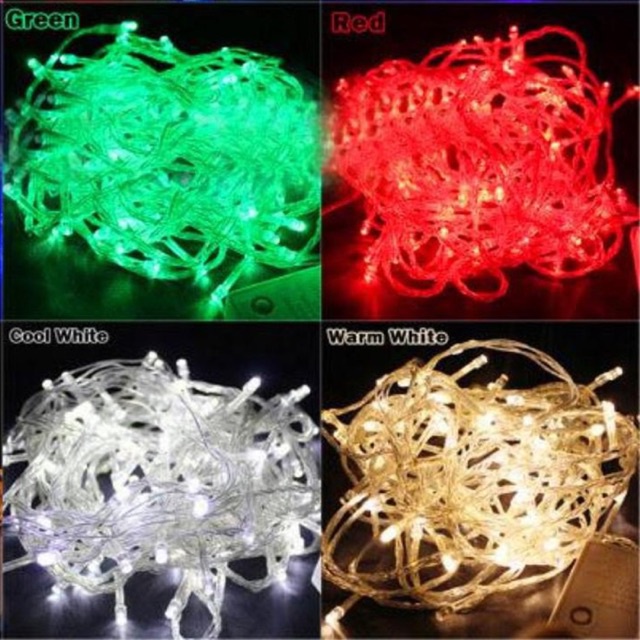 Dây đèn led 8m trang trí cắm điện có phích nối