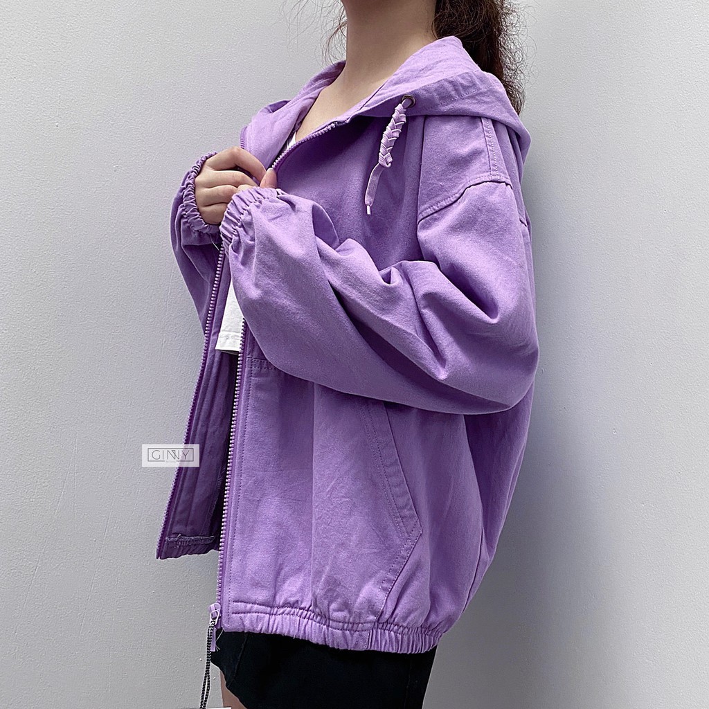 Áo Khoác Kaki Nón Basic GINNY | Áo Khoác Nữ Kaki Có Nón  | Áo Khoác Kaki Nữ Đẹp Có Mũ | Đơn Giản | Nhiều Màu | BigBuy360 - bigbuy360.vn