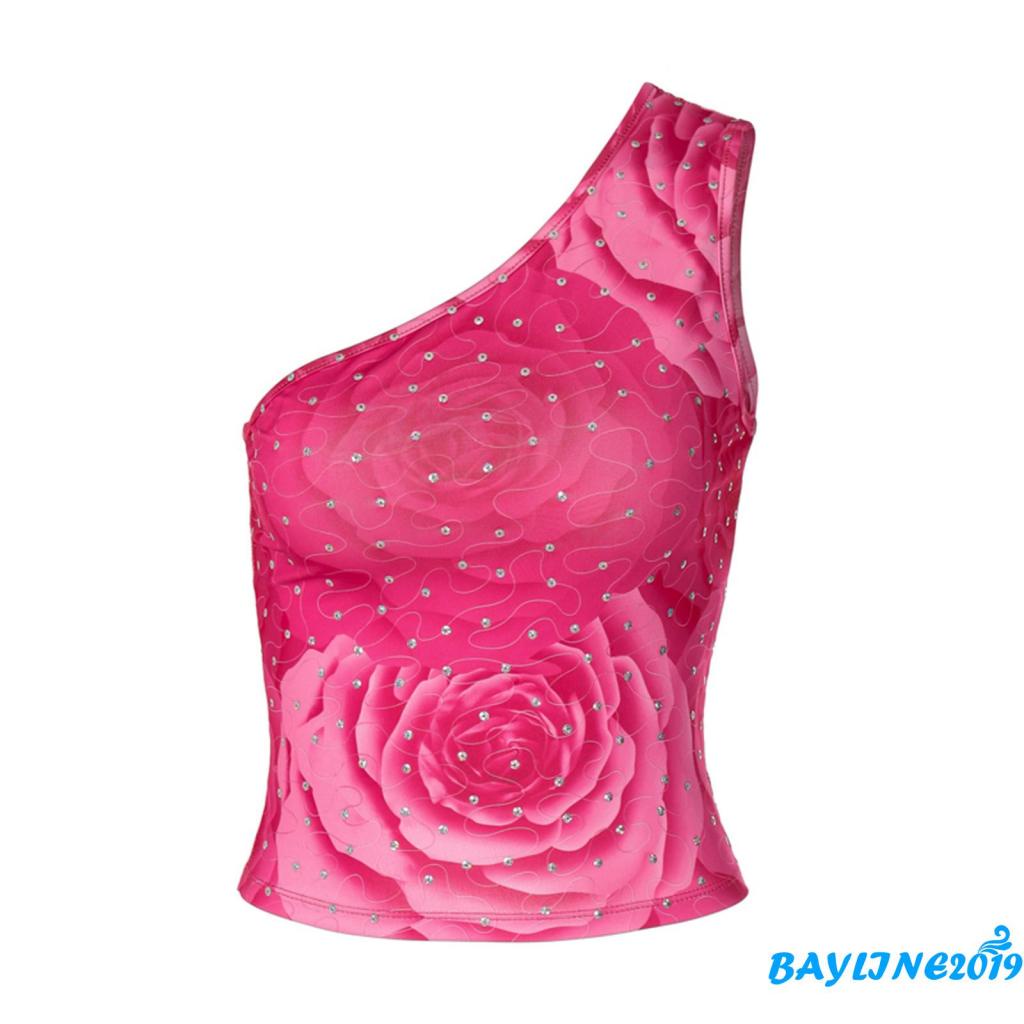 Áo Lửng Không Tay Đính Đá Họa Tiết Hoa Thời Trang Cho Nữ