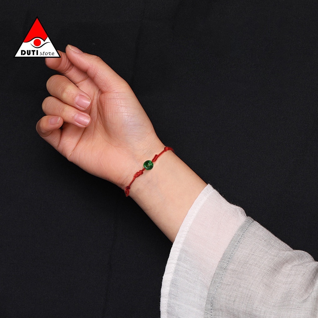 Vòng tay Sợi chỉ đỏ may mắn mix Hạt đá Handmade VNM007 DutiOS