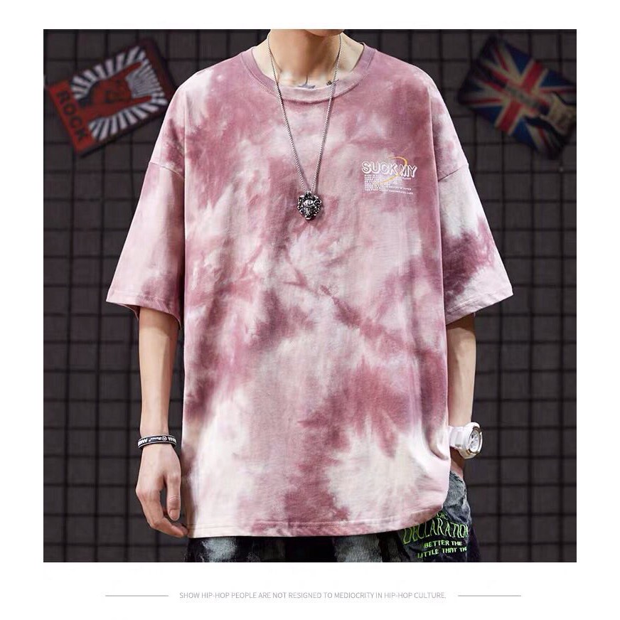 Áo thun nam nữ hot trend giới trẻ với màu sắc loang siêu hot | BigBuy360 - bigbuy360.vn