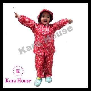 ÁO MƯA BỘ VẢI DÙ TRẺ EM KARA